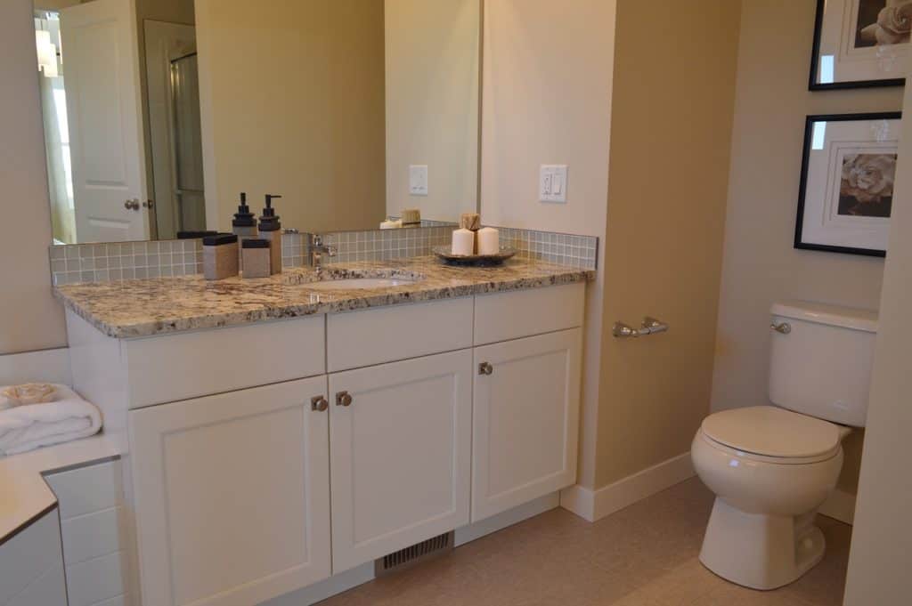 A customized bathroom vanity in Tulsa, OK.
