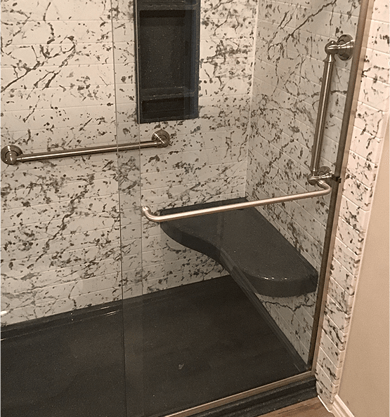 Modern shower bath