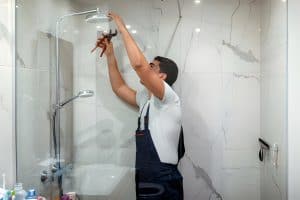 Construction of new shower conversion