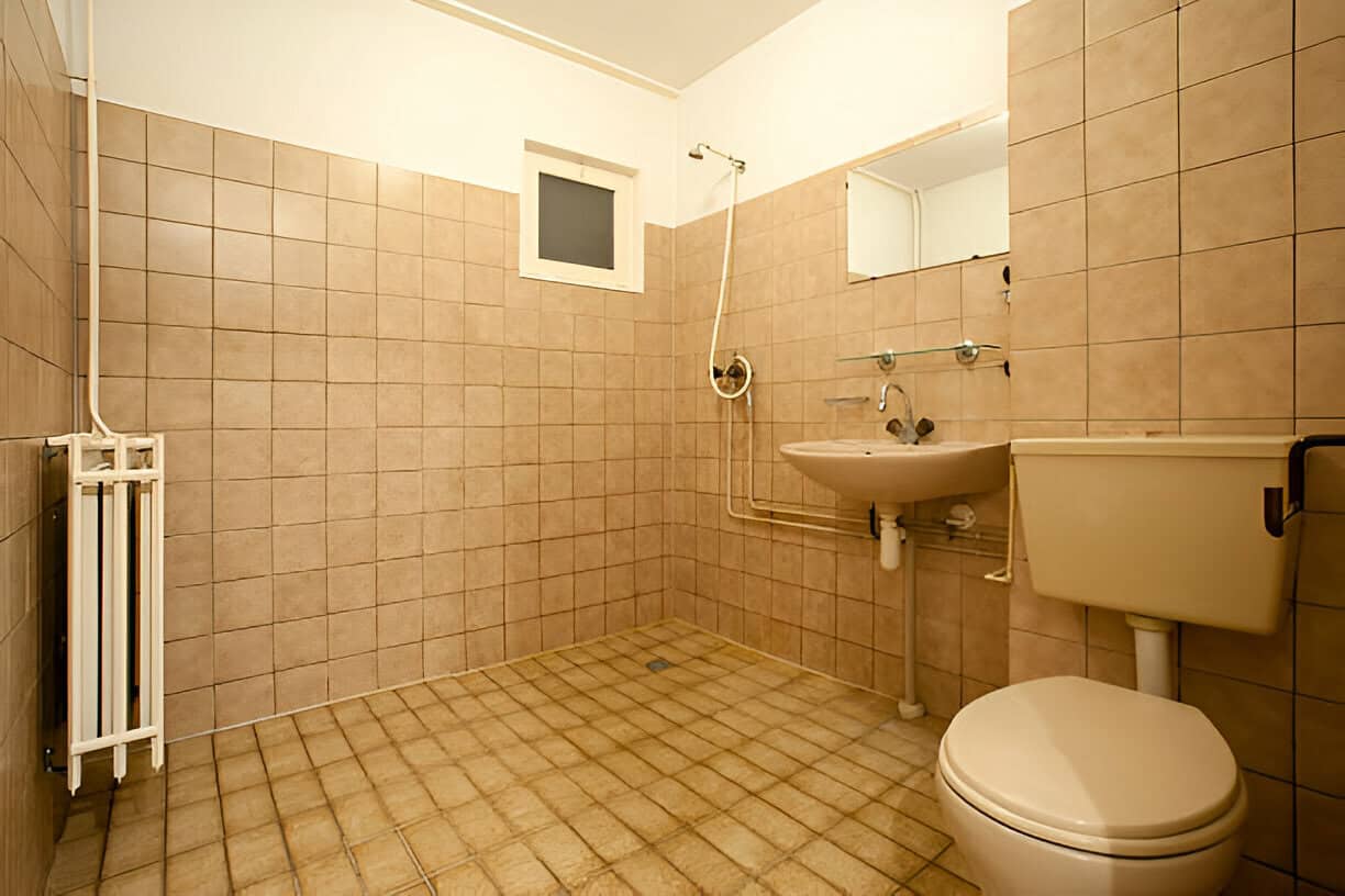 Old bathroom tiles